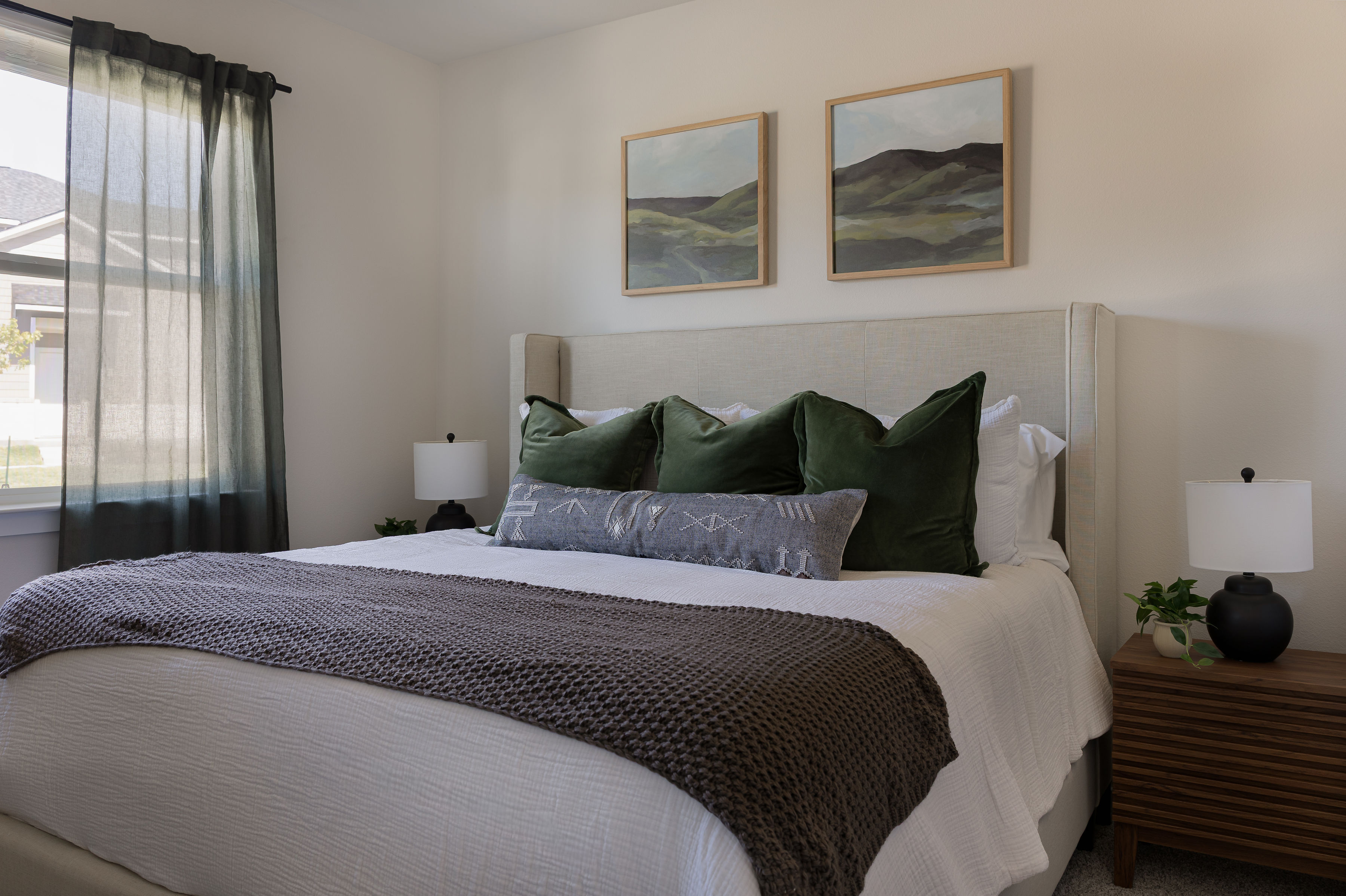 Designed bedroom interior